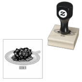 子羊シャンクの煮込み漫画イラストレーション ラバースタンプ (押印)