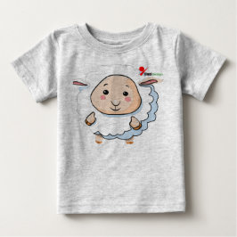 子羊ベビーTシャツ ベビーTシャツ