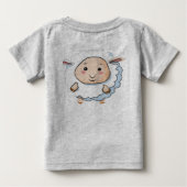 子羊ベビーTシャツ ベビーTシャツ (裏面)