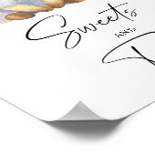 子羊 – スイーツとお菓子の赤ちゃんシャワーのポスター ポスター (角)