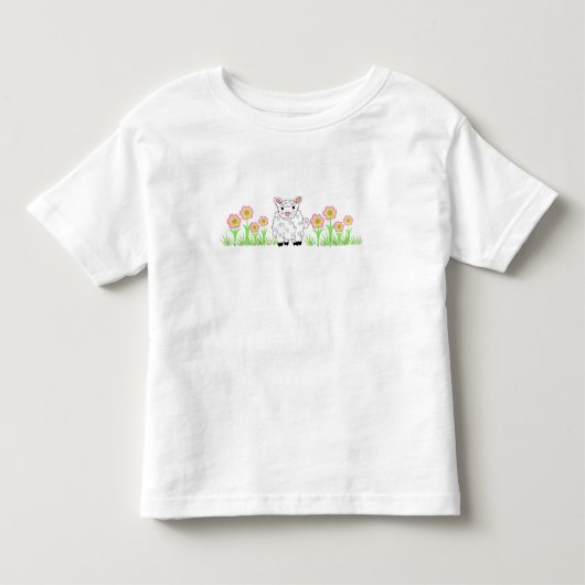 子羊 トドラーTシャツ (正面)