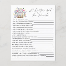 子羊 – パーティーゲーム | 20親に関する質問 チラシ