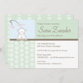 子羊  |  ベビーシャワーの招待状 招待状 (正面/裏面)