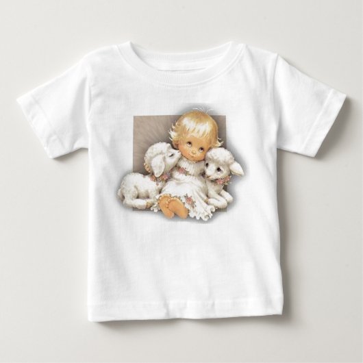 子羊 ベビーTシャツ (正面)