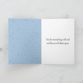 子考え猫の女の子 カード (内部)