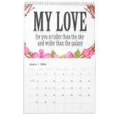 子育てのインスピレーションの年 カレンダー (3月 2026)