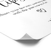 子育てのヒント赤ちゃんシャワー記号 ポスター (角)