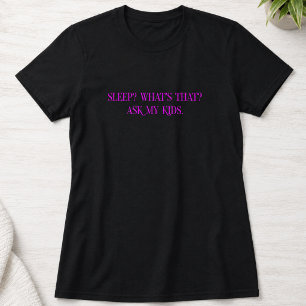 子育てのユーモア 眠れない Tシャツ