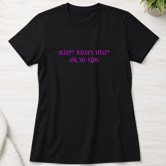 子育てのユーモア 眠れない Tシャツ