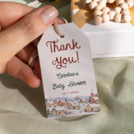 子育ては村全体で Baby Showerのお礼 ギフトタグ