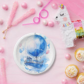 子育てへのセーリング：男の航海の子の赤ちゃんシャワー ペーパープレート (パーティー)