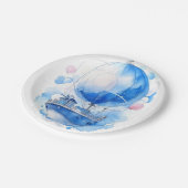 子育てへのセーリング：男の航海の子の赤ちゃんシャワー ペーパープレート (アングル)