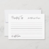 子育てチップ赤ちゃんシャワーパーティーゲームカードG400 出欠カード (正面)