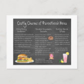 子育てチャームメニュー ポストカード (正面)