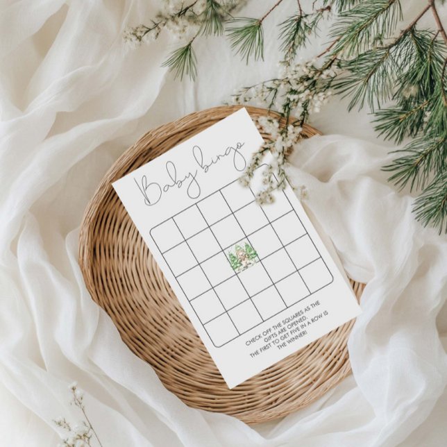 子育て中にスキーをする赤ちゃんシャワービンゴゲーム (クリエイターアップロード済み)