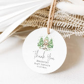 子育て中にスキー冬の赤ちゃんシャワー フェイバータグ