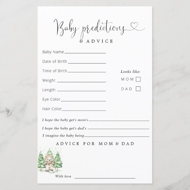 子育て期の冬の予測アドバイス (正面)