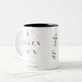 子落ちた供 ツートーンマグカップ (正面左)