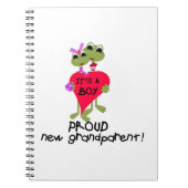 子誇りを持った供のカエルの祖父母 ノートブック (正面)