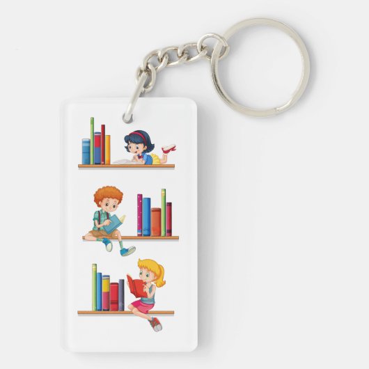 子読供の本 キーホルダー (裏面)