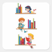 子読供の本 スクエアシール (正面)