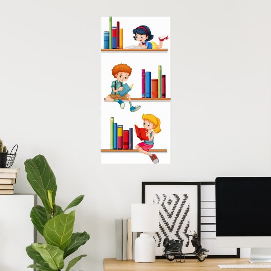 子読供の本 ポスター (ホームオフィス)