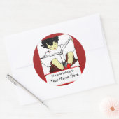 子読蔵書票 ラウンドシール (封筒)