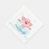 子豚お風呂紙ナプキン スタンダードランチョンナプキン (角)