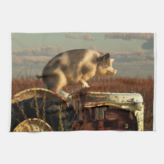 子豚の夢 キッチンタオル (横)