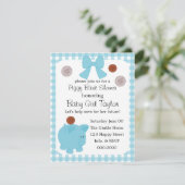 子豚の銀行ベビーシャワー 招待状 (スタンド正面)