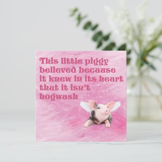 子豚信じ カード (スタンド正面)