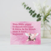 子豚信じ ポストカード (スタンド正面)