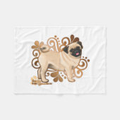 子豚 フリースブランケット (正面(横))