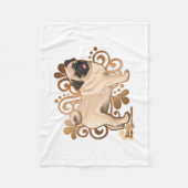 子豚 フリースブランケット (正面)