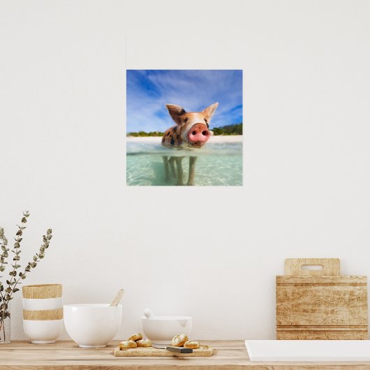 子豚 ポスター (キッチン)