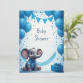 子象の誕生日パーティーお楽しみ🐘 招待状 (スタンド正面)