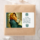 子賛美イエスを抱く母 ラベル (インサイチュ)