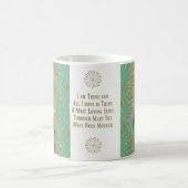 子賛美イエス祈りの言葉を抱く母 コーヒーマグカップ (中央)