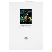 子賛美供がステンドグラスのカード (裏面)