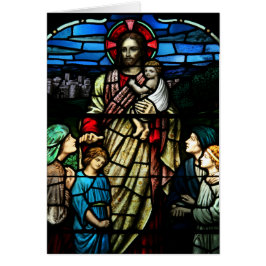 子賛美供がステンドグラスのカード