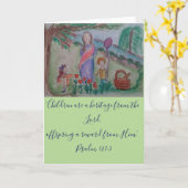 子賛美供 カード (黄色い花)