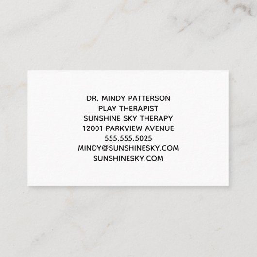 子遊セラピスト青年心理学者トイトラック 名刺 (裏面)