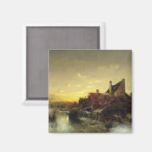 子遊供が氷に乗る マグネット (正面/裏面)