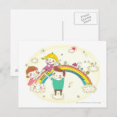 子遊供は虹だ ポストカード (正面/裏面)
