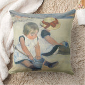 子遊供ビーチ1884年 クッション (ブランケット)