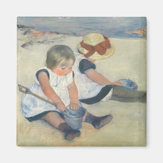 子遊供ビーチ1884年 マグネット (正面)