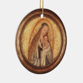 子金ゴールドと赤ルビーを有するヴァージン セラミックオーナメント (右)