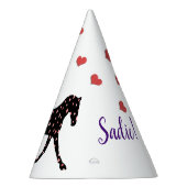 子馬およびハートの誕生日 パーティーハット (右)