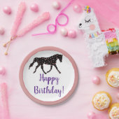 子馬およびハートの誕生日 ペーパープレート (パーティー)