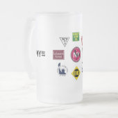 子馬の布告者 フロストグラスビールジョッキ (正面左)